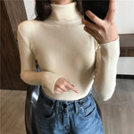 Knitted Ribbed Pullover Sweater