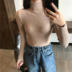 Knitted Ribbed Pullover Sweater