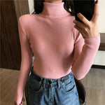 Knitted Ribbed Pullover Sweater