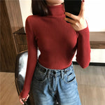 Knitted Ribbed Pullover Sweater